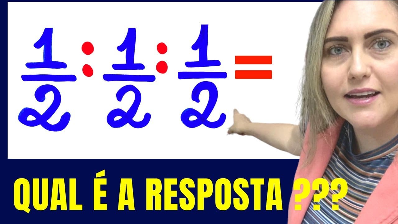 Thumbnail: DIVISÃO COM 3 FRAÇÕES !!! 📚🚀