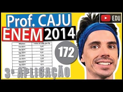 Thumbnail da aula: [ENEM 2014 3Ap] 172 📓 MEDIANA O Índice Nacional de Preços ao Consumidor Amplo (IPCA) mede a variação
