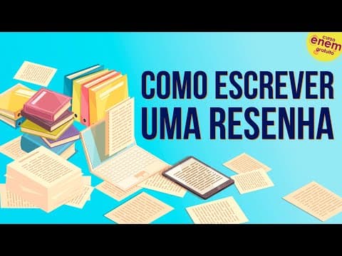 Thumbnail da aula: COMO ESCREVER UMA RESENHA? | Redação para vestibulares