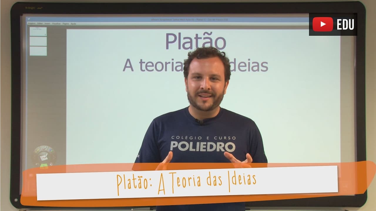 Thumbnail: Videoaulas Poliedro | A Teoria das Ideias