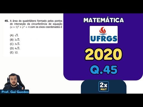 Thumbnail da aula: Resolução Matemática UFRGS 2020 - Questão 45 | Matemática em Dobro