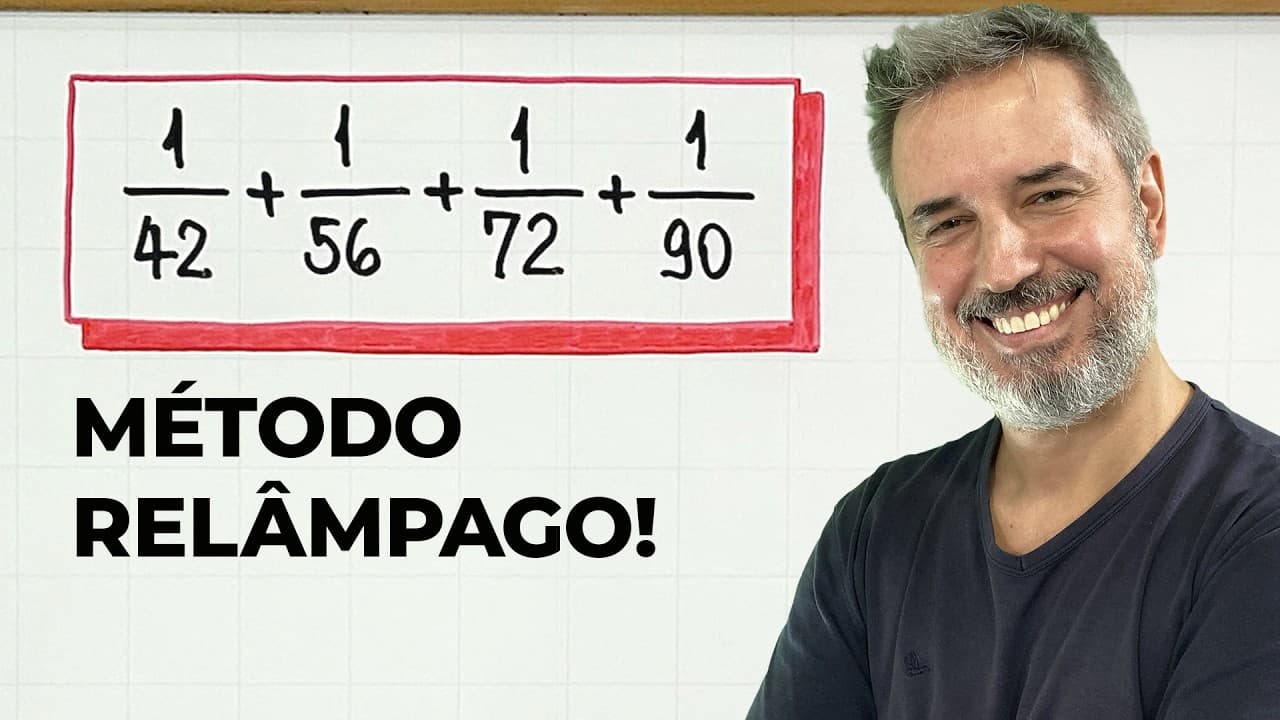 Thumbnail: 👀 NÃO PODE PISCAR: uma soma de frações ÉPICA!