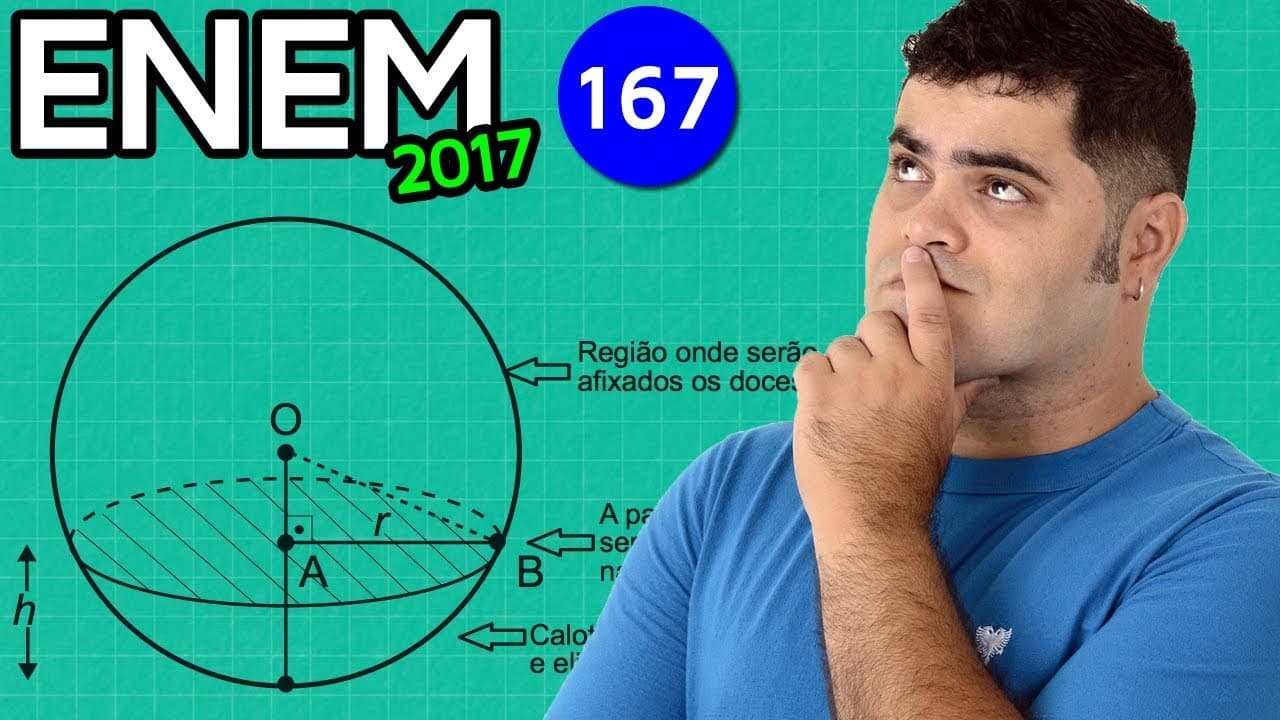 Thumbnail: 🔥 ENEM 2017 Matemática #32 👉 Triângulo Retângulo Pitagórico e Decoração de Festa