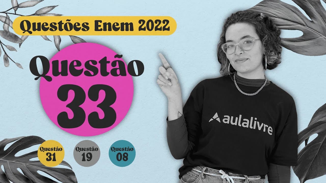 Thumbnail: ENEM 2022 I Interpretação de texto I Questão 33