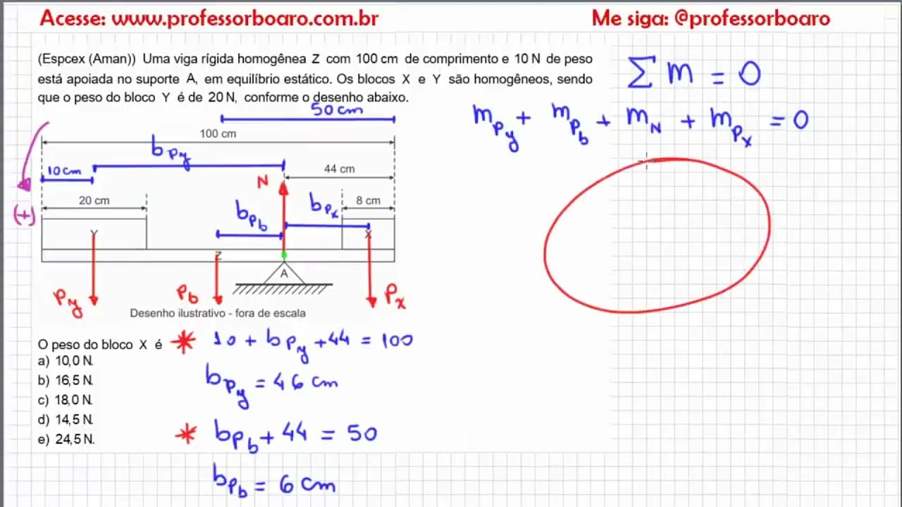 Thumbnail: EXERCÍCIOS PARA REVISÃO DE FÍSICA - Café com o Professor Boaro.