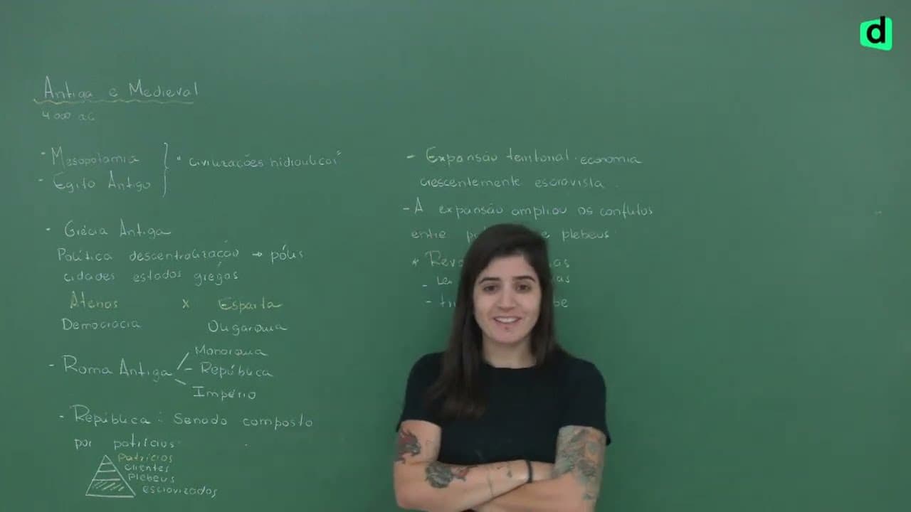 Thumbnail: HISTÓRIA ANTIGA E MEDIEVAL | REVISÃO GRÁTIS ENEM 2023 | HISTÓRIA