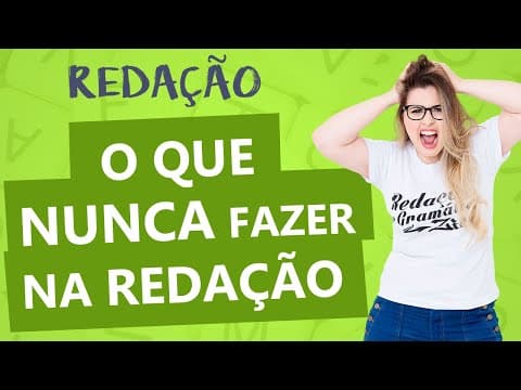 Thumbnail da aula: TUDO QUE ANULA SUA REDAÇÃO - Aula 12 - Profa. Pamba - Redação