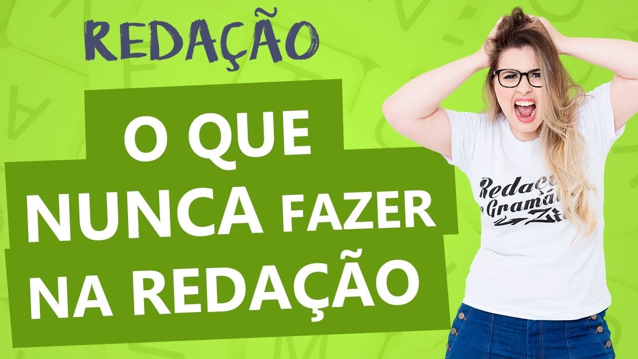 Thumbnail: TUDO QUE ANULA SUA REDAÇÃO - Aula 12 - Profa. Pamba - Redação