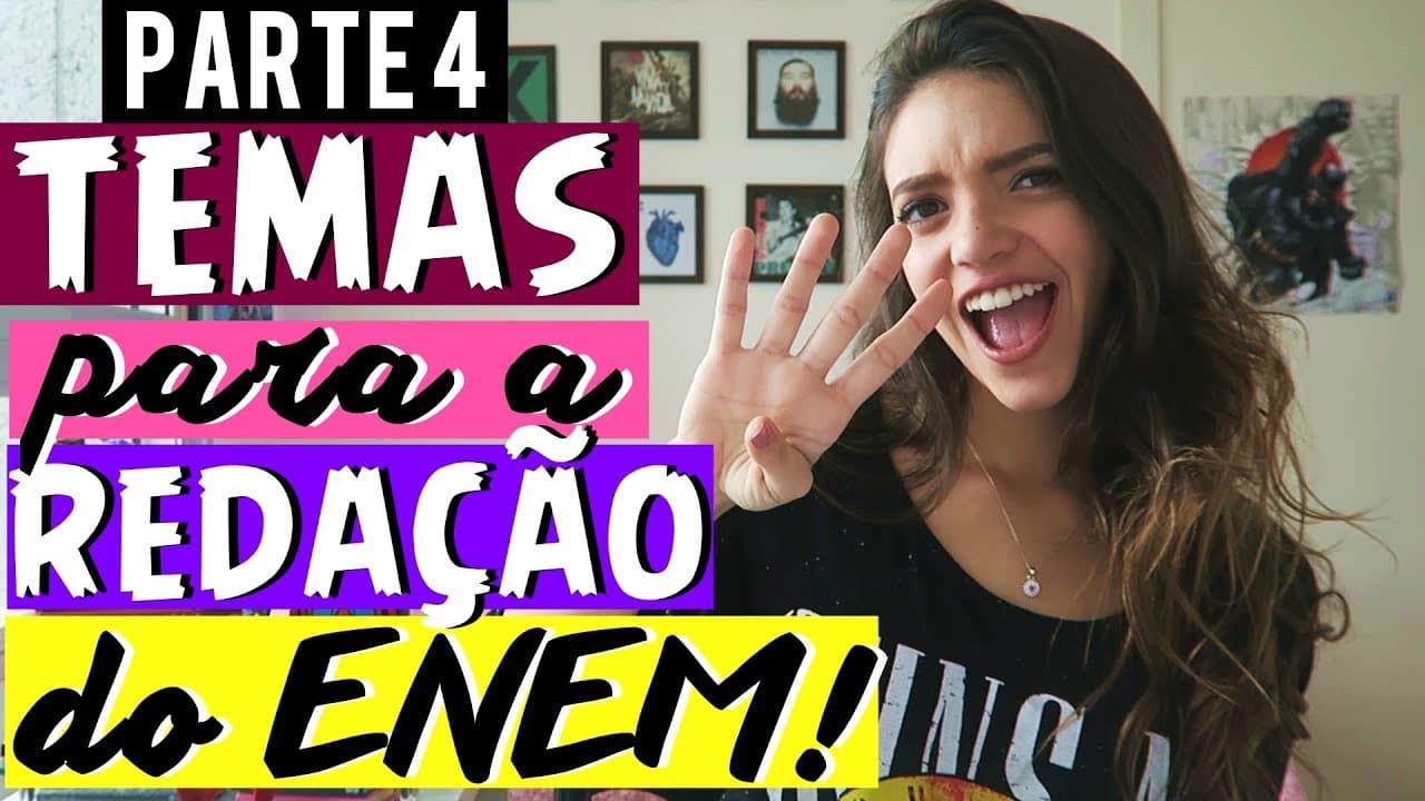 Thumbnail: TEMAS PARA A REDAÇÃO DO ENEM (PARTE 4) - Débora Aladim