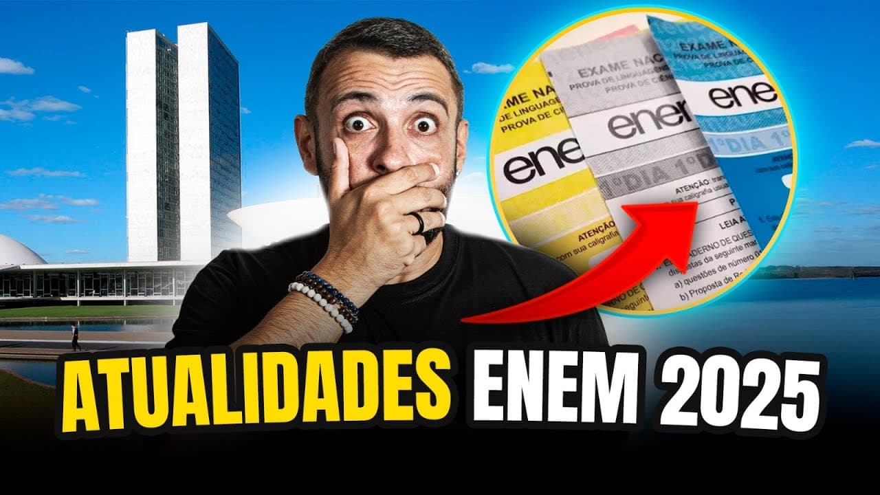 Thumbnail: Atualidades do Brasil e do mundo que podem cair na prova do ENEM 2025 | ProEnem