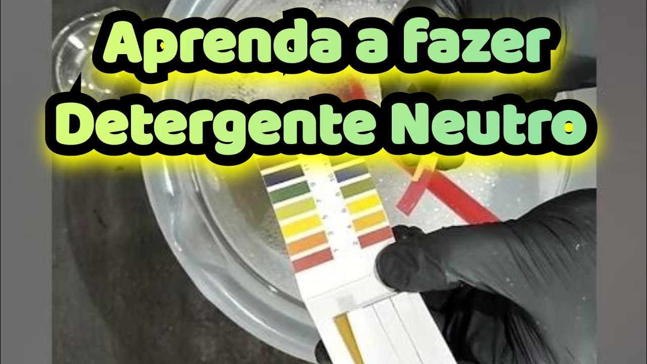 Thumbnail: Aprenda a fazer Detergente Neutro Explicação Detalhada