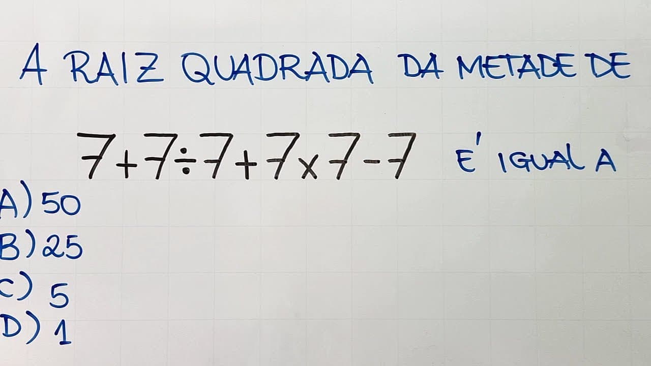 Thumbnail: 🔥 HELP MATEMÁTICA BÁSICA -  Expressão Numérica  #392
