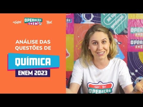 Thumbnail da aula: Comentando as QUESTÕES DE QUÍMICA | ENEM 2023 | Me Salva! ENEM