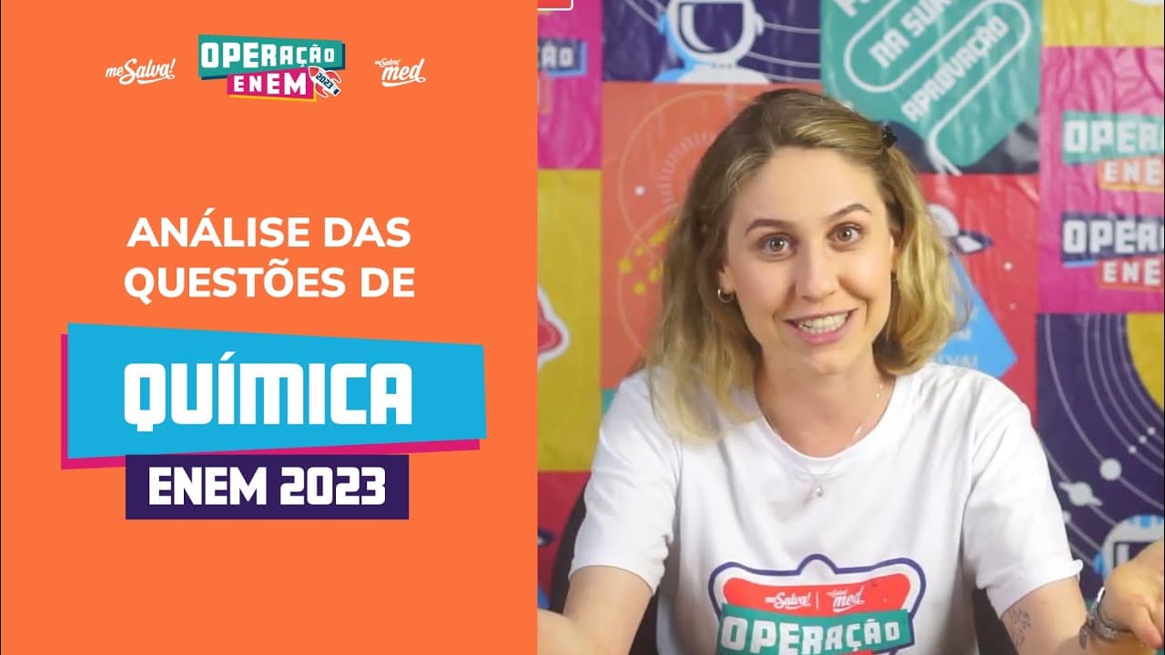 Thumbnail: Comentando as QUESTÕES DE QUÍMICA | ENEM 2023 | Me Salva! ENEM