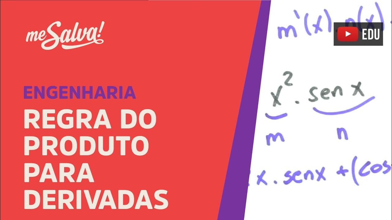 Thumbnail: Me Salva! DER08 - Regra do produto para derivadas