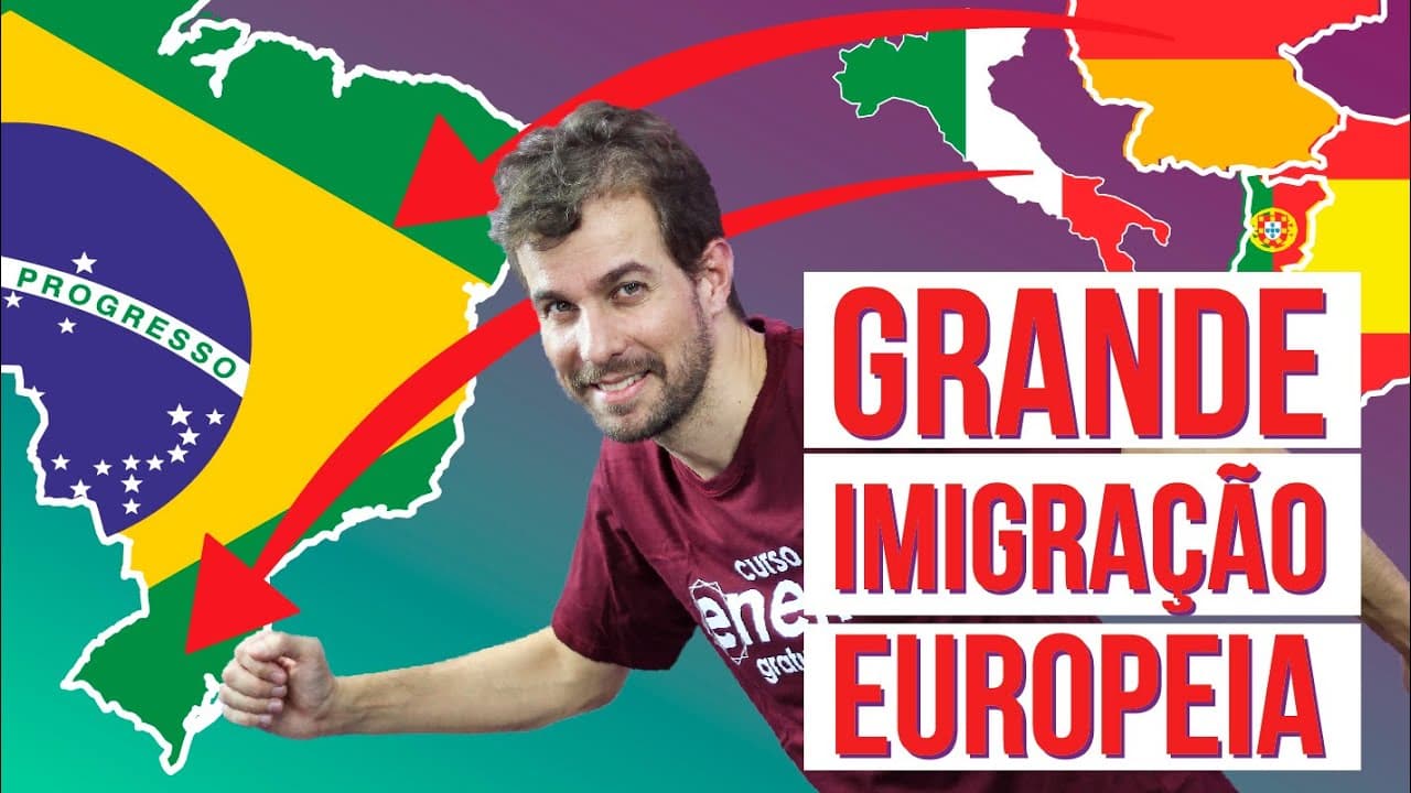 Thumbnail: SEGUNDO REINADO: GRANDE IMIGRAÇÃO EUROPEIA | Resumo de História para o Enem
