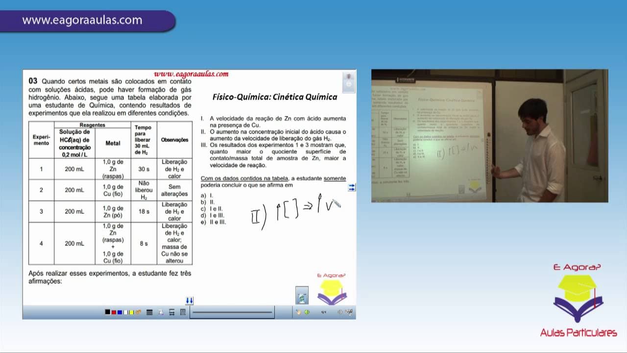 Thumbnail: Correção FUVEST 2013 - Questão 03 - Química
