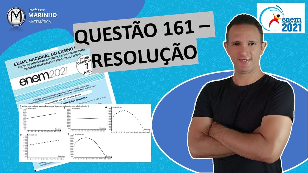 Thumbnail: QUESTÃO 161 (PROVA AZUL) - Matemática ENEM 2021