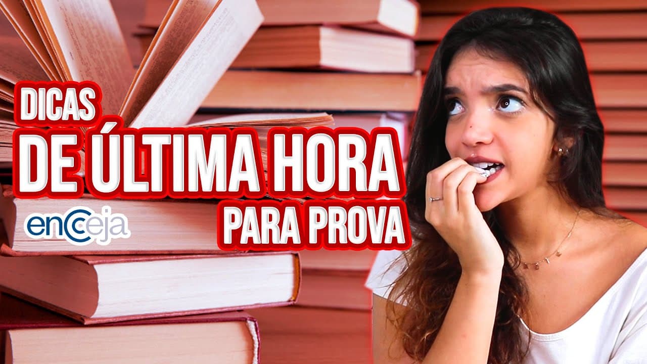 Thumbnail: 😱 10 DICAS FINAIS (DE ÚLTIMA HORA!) PARA A PROVA DO ENCCEJA! 🔥 (Débora Aladim)