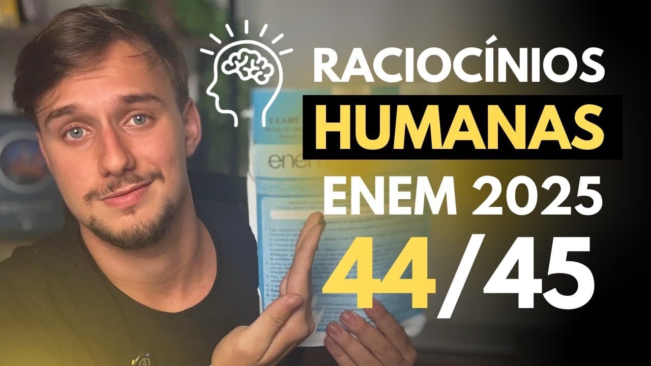 Thumbnail: ✅ My REASONING to GET HUMANITIES in ENEM (+43 CORRECT ANSWERS)