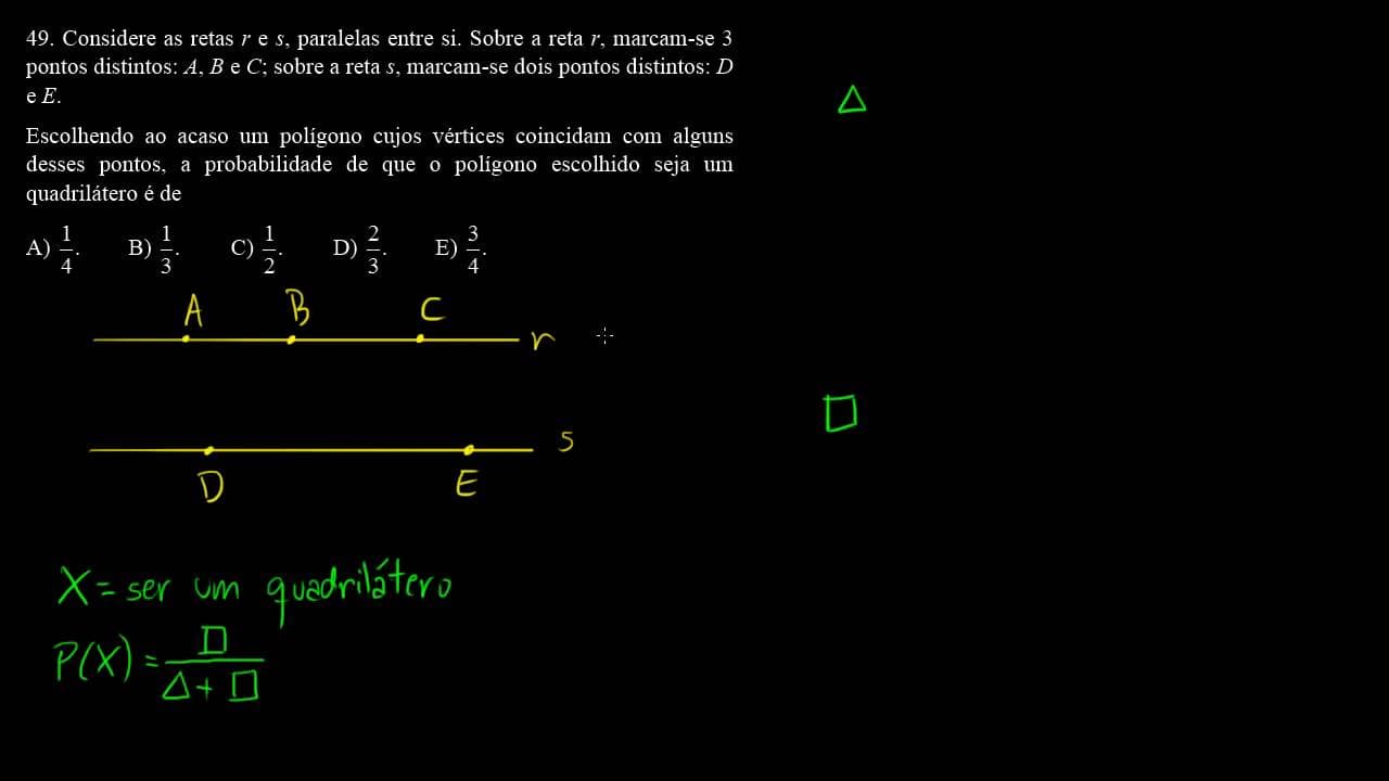 Thumbnail: Correção UFRGS 2014 Matemática questões 48, 49 e 50