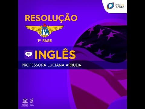 Thumbnail da aula: Resolvendo Questões: ITA 2020 - Inglês