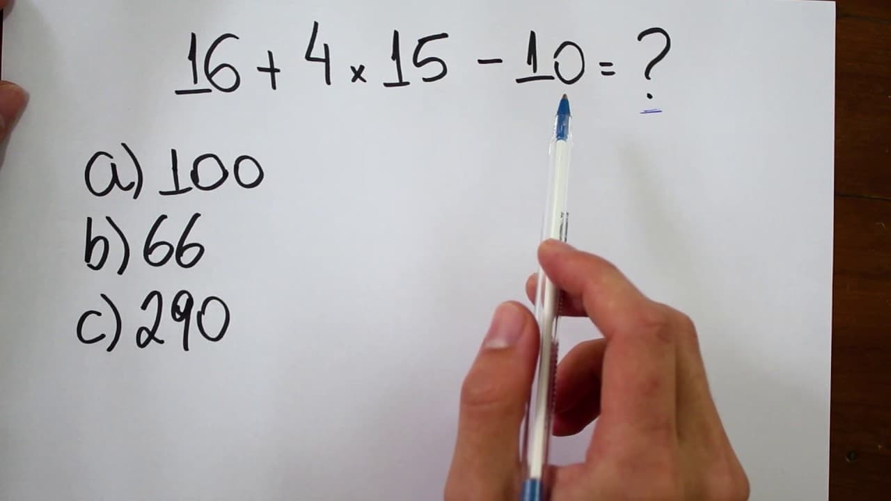 Thumbnail: DESAFIO DE MATEMÁTICA BÁSICA #1