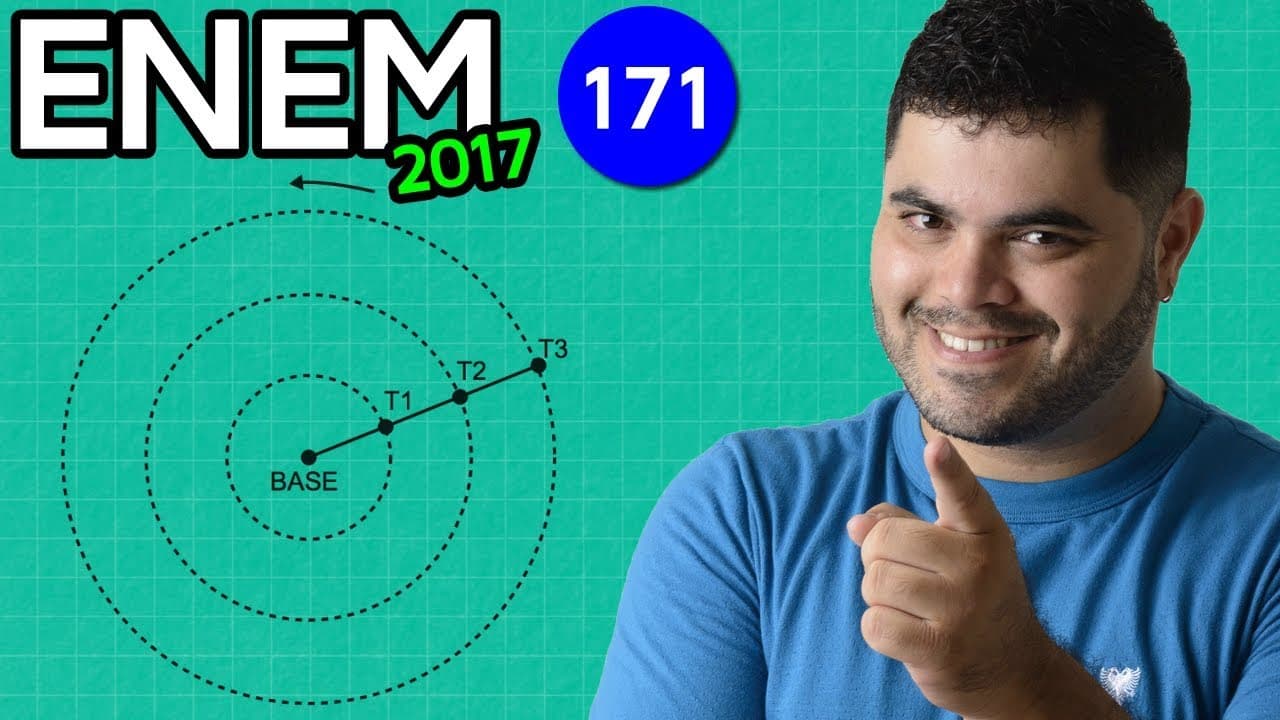 Thumbnail: 🔥 ENEM 2017 Matemática #36 👉 Comprimento da Circunferência e Velocidade da Torre