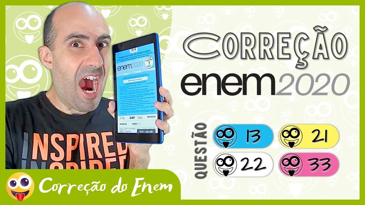 Thumbnail: [CORREÇÃO DO ENEM] Questão 13 - Enem 2020 impresso - Prova azul ▷ Deu vontade de jogar
