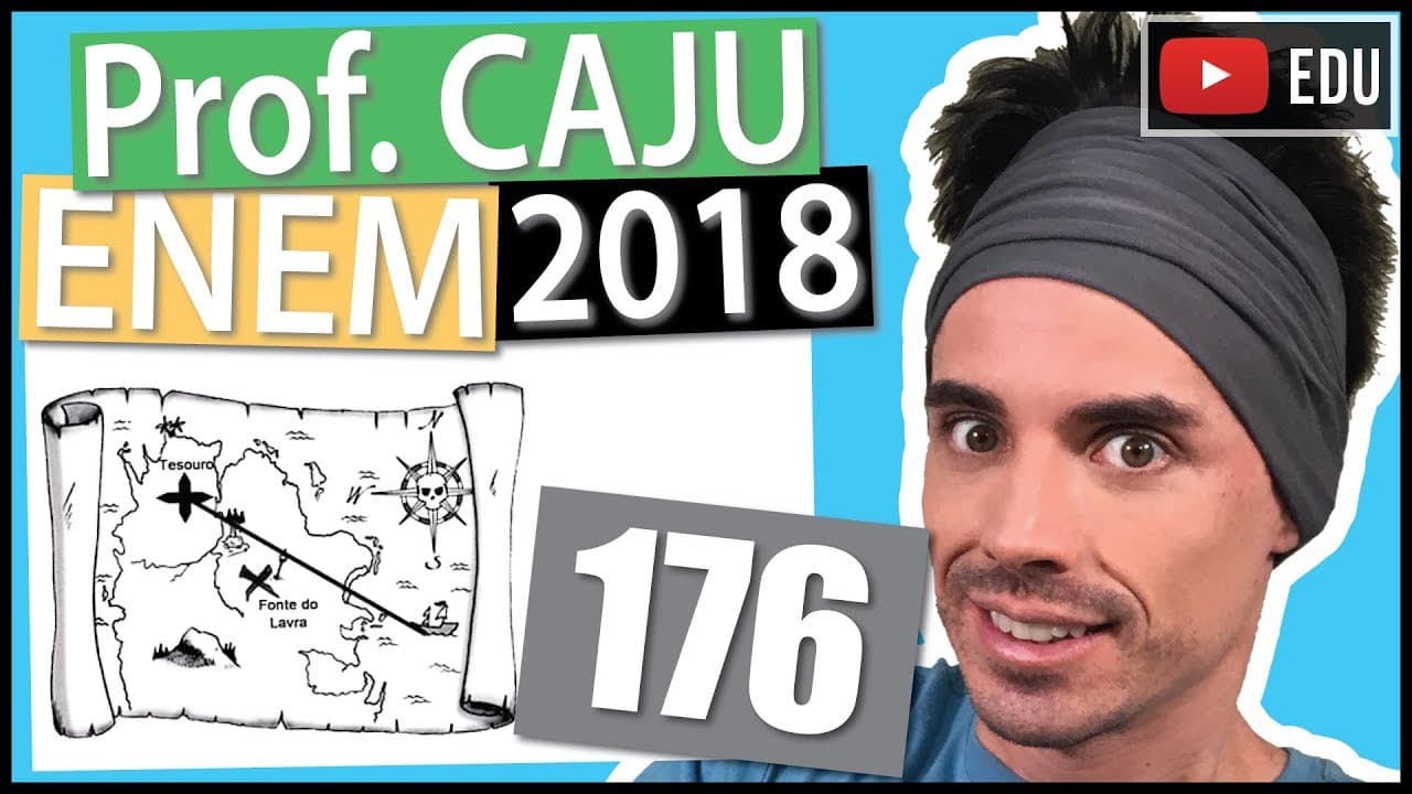 Thumbnail: [ENEM 2018] 176 📓 ESCALA Um mapa é a representação reduzida e simplificada de uma localidade