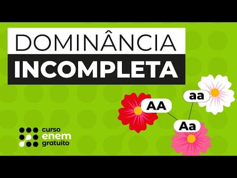 Thumbnail da aula: DOMINÂNCIA INCOMPLETA  | Biologia para o Enem | Cláudia de Souza Aguiar