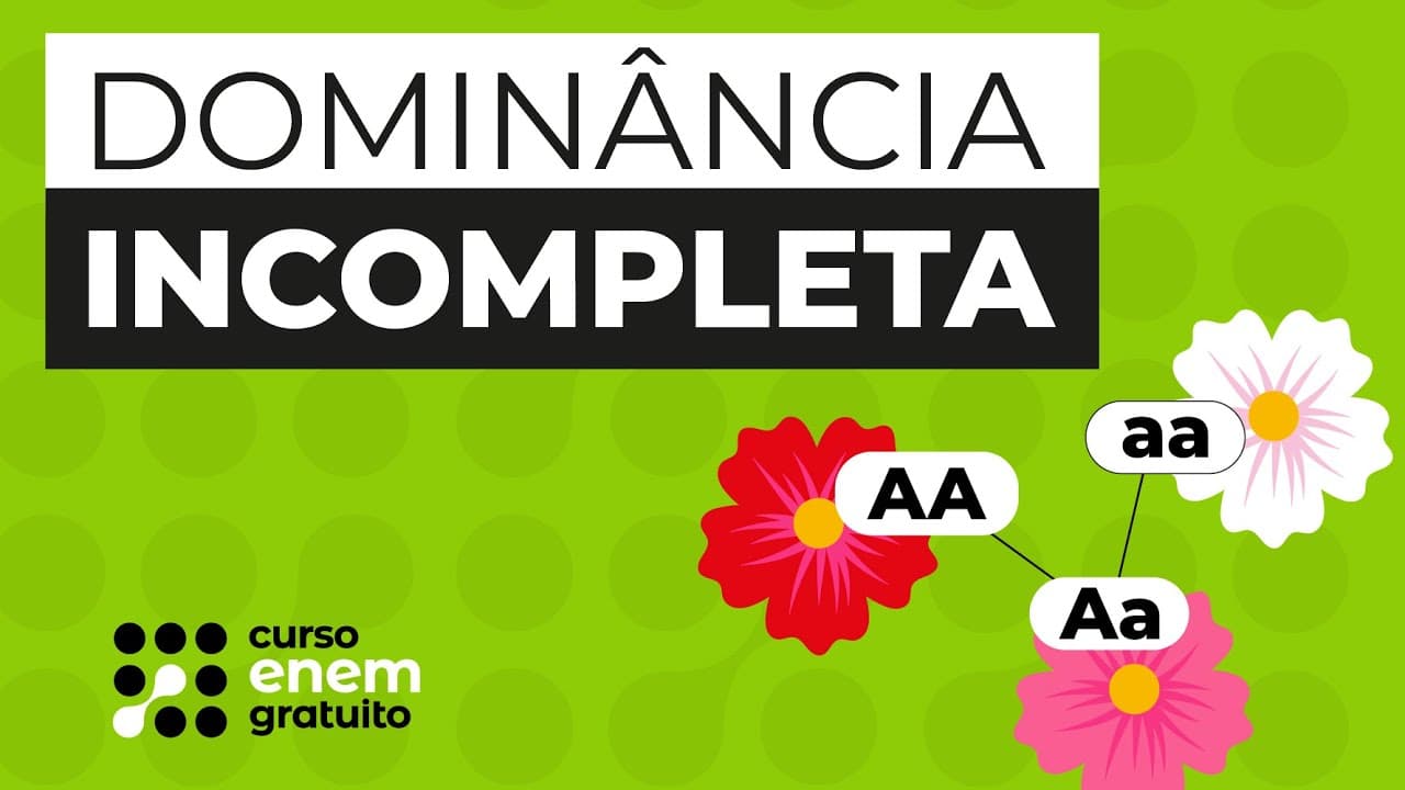 Thumbnail: DOMINÂNCIA INCOMPLETA  | Biologia para o Enem | Cláudia de Souza Aguiar