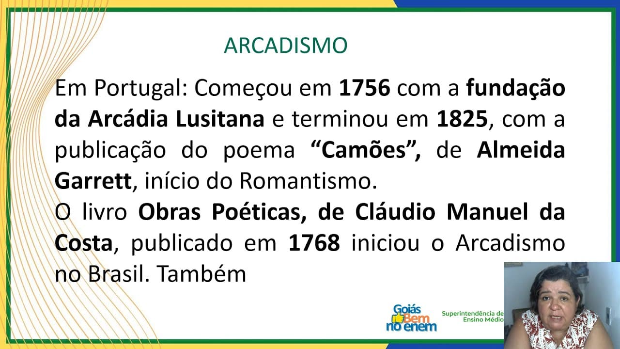 Thumbnail: ARCADISMO | LITERATURA | RESOLUÇÃO DE QUESTÕES DO ENEM
