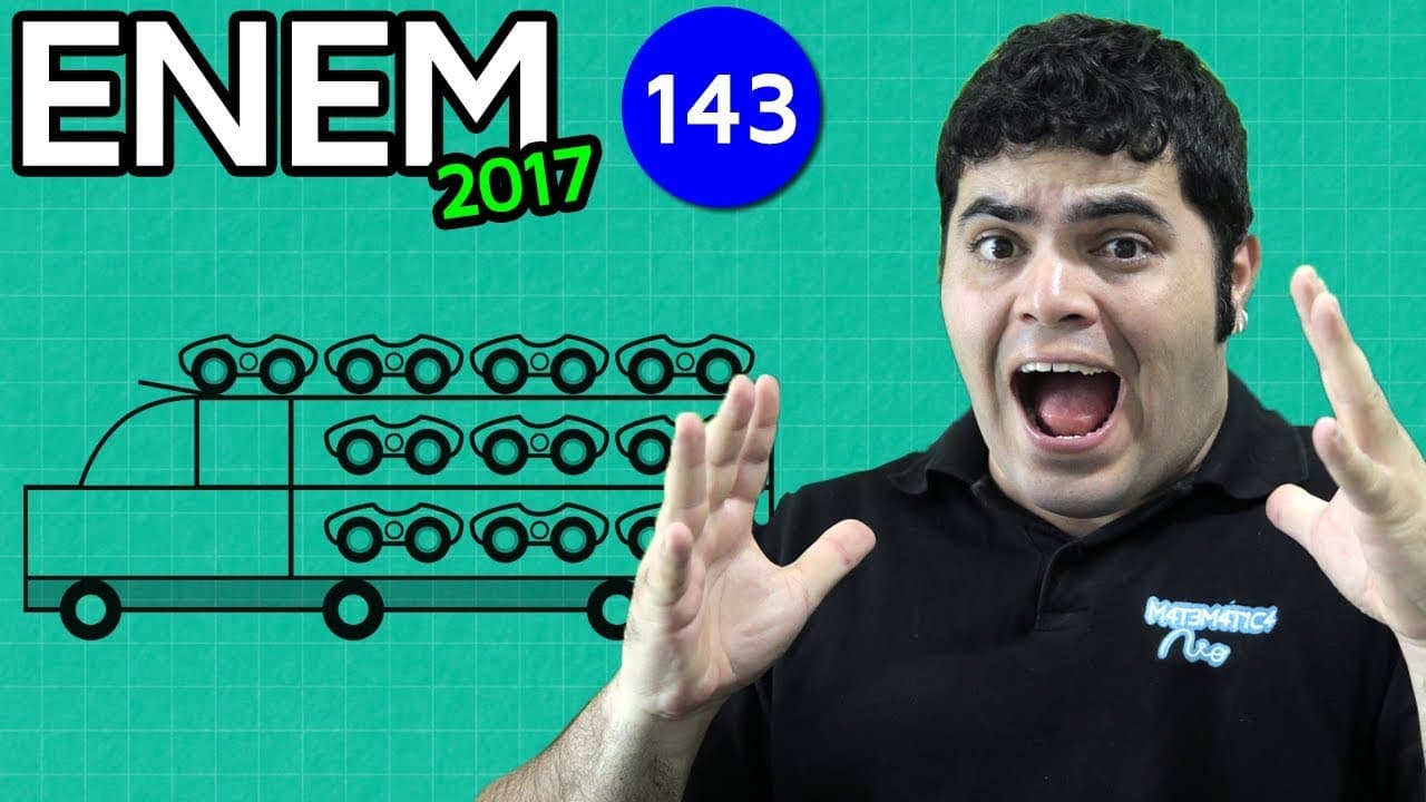 Thumbnail: 🔥 ENEM 2017 Matemática #08 👉 Combinação com Repetição e Carrinhos do Caminhão Cegonha