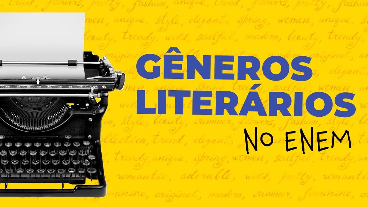 Thumbnail: Acelere no ENEM - Gêneros Literários