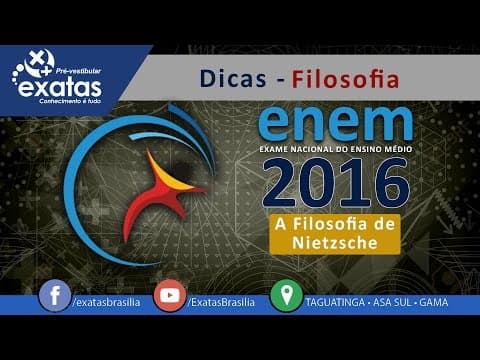 Thumbnail da aula: Dicas ENEM 2016 - Filosofia - A Filosofia de Nietzsche