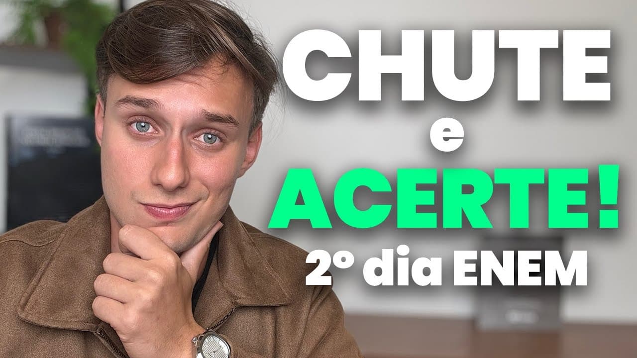 Thumbnail: Como CHUTAR e ACERTAR em MATEMÁTICA e NATUREZA no ENEM!
