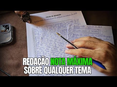 Thumbnail da aula: A MELHOR AULA DE REDAÇÃO DO YOUTUBE