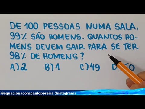 Thumbnail da aula: 🔥 HELP MATEMÁTICA BÁSICA - Porcentagem Racha Cuca #245