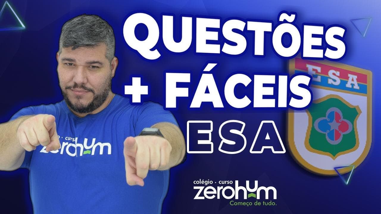 Thumbnail: ESA - Escola de Sargento das Armas - As mais fáceis ano a ano!