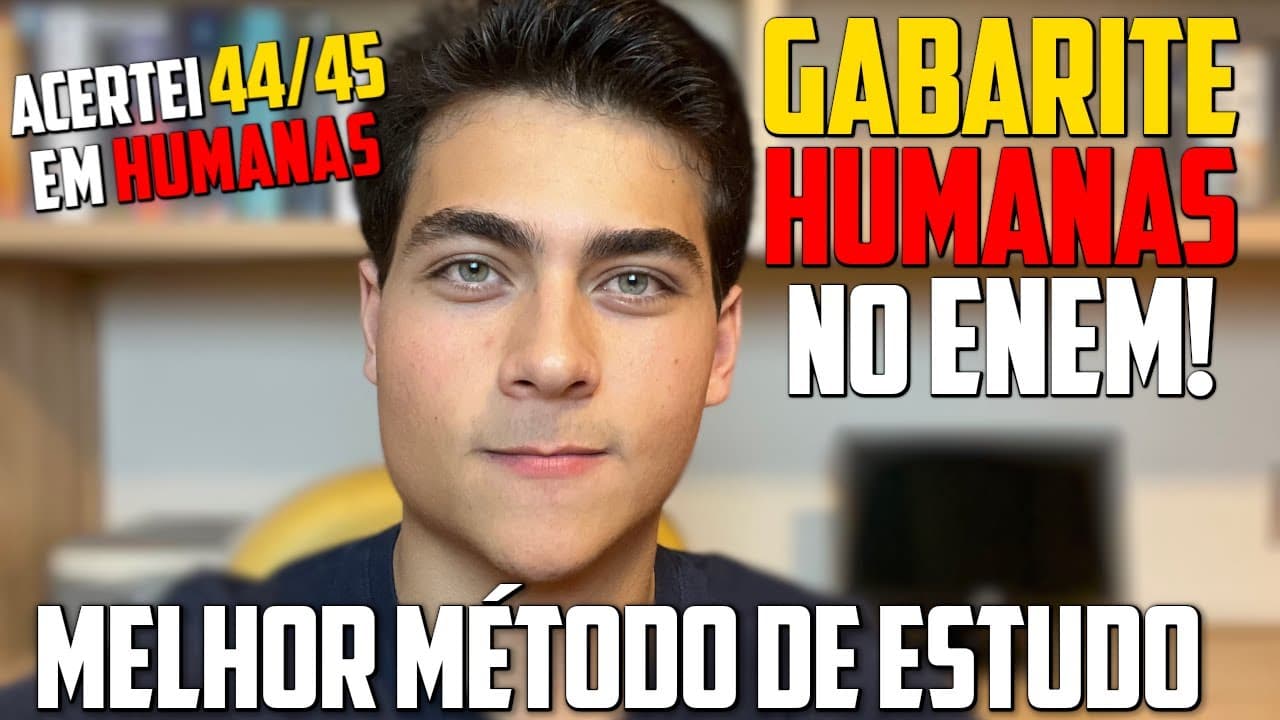 Thumbnail: Como ESTUDAR para GABARITAR HUMANAS no Enem - Passo a passo COMPLETO