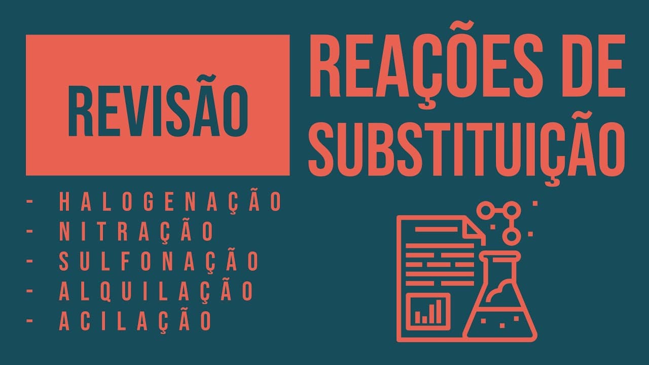 Thumbnail: Reações de SUBSTITUIÇÃO: Saiba tudo | Revisão