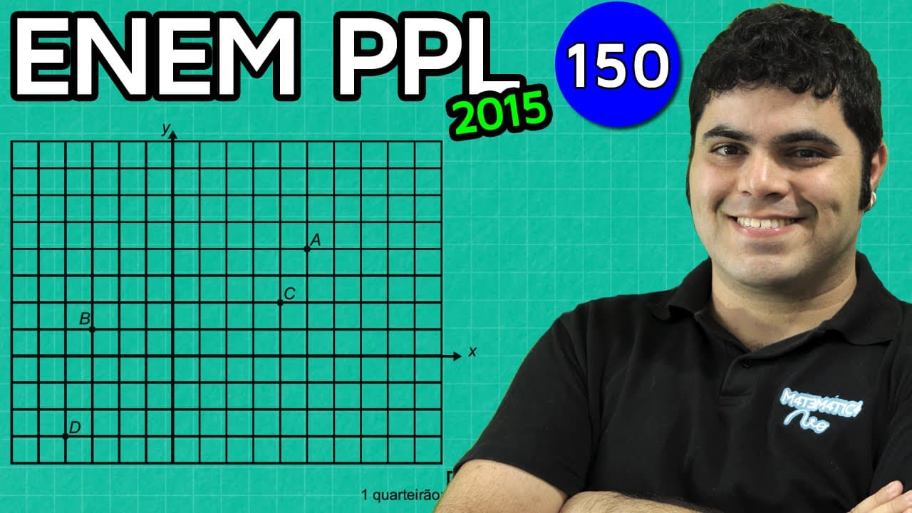 Thumbnail: ENEM PPL 2015 Matemática #15 - Geometria Analítica e Região Delimitada por um Círculo