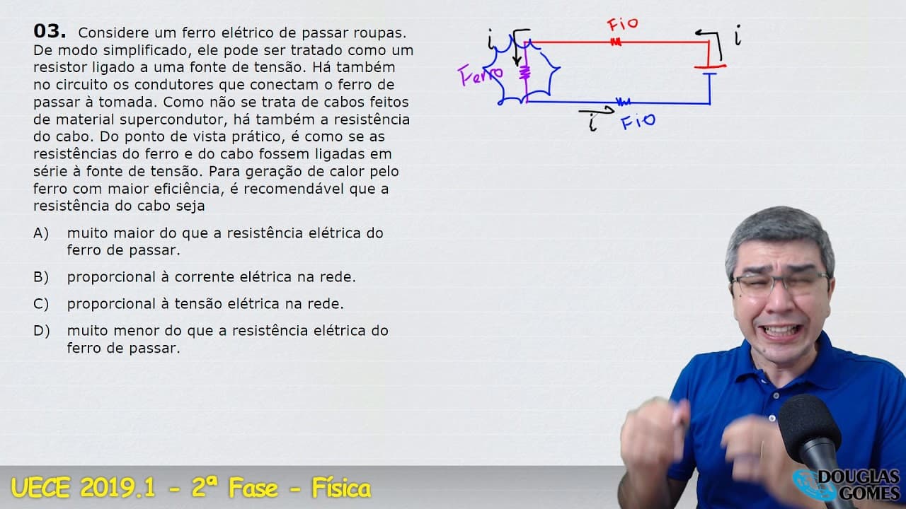 Thumbnail: Correção/resolução Vestibular UECE 2019.1 FASE 2 Q.03