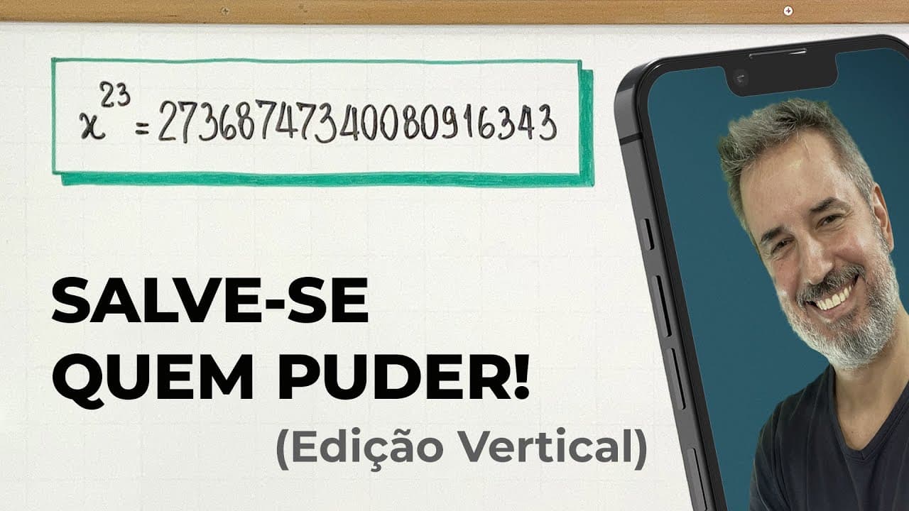 Thumbnail: Uma equação com um número MONSTRUOSO! 👹 [Vertical]