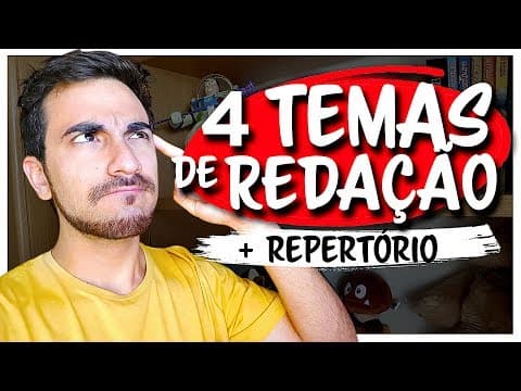 Thumbnail da aula: REPERTÓRIOS PARA REDAÇÃO DO ENEM: Repertório e TEMAS