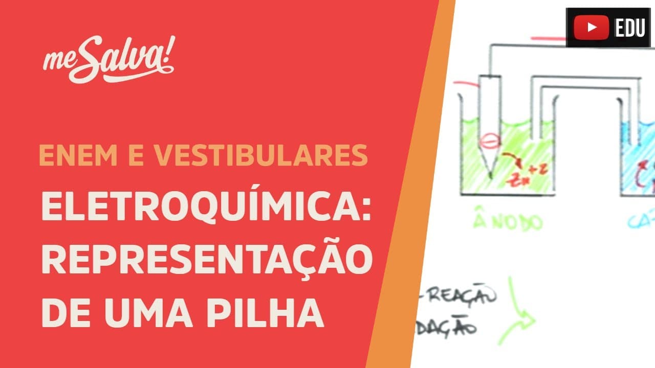 Thumbnail: Me Salva! ELQ03 - Eletroquímica - Representação de uma Pilha