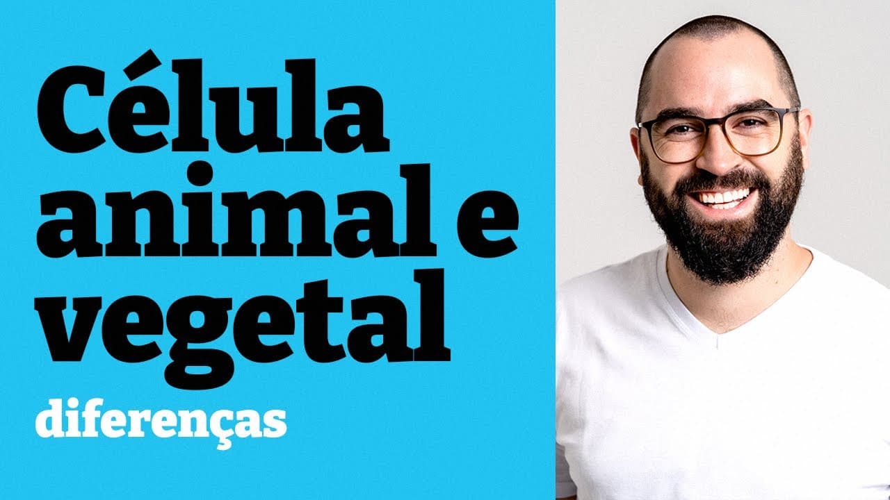 Thumbnail: Célula eucarionte animal e vegetal: diferenças - Aula 16 - Módulo 1 - Prof. Guilherme