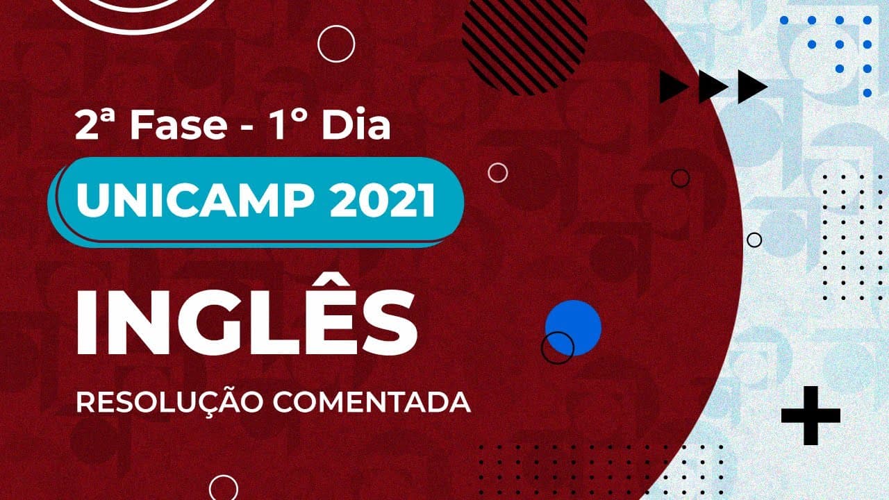Thumbnail: Resolução Comentada - UNICAMP 2021 - 2ª fase - 1º dia - Inglês