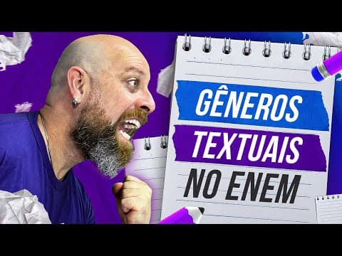 Thumbnail da aula: Gêneros Textuais no Enem [Prof. Noslen] #noenemcomnoslen #professornoslen #enem #exercício